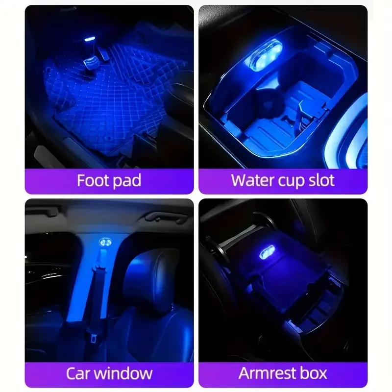 Rechargeable LED Car Touch Light - 3-Level Brightness, USB-C Charging, 360° Rotatable Magnetic Base for Cars/Trucks/Vans/Campers (Waterproof, Dimmable, Easy Stick-On Installation) 6