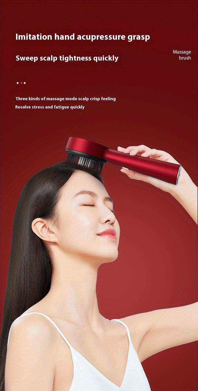 Product Introduction of Multi-function Massage Comb,Electric Hair Oil Comb and Scalp Massager in One, A Vibrating Head Massager for Scalp Cleaning, A Hair Scalp Massager with IPX7 Waterproof Function, Wireless and Portable,Scalp&Hair,Head Massage,  Home Relaxation 11