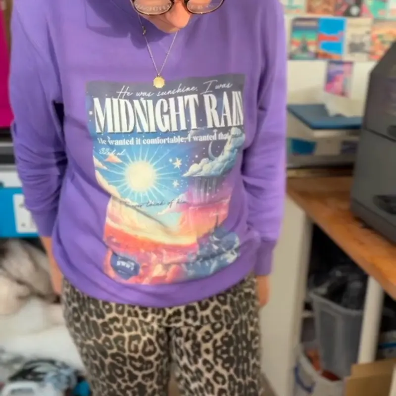 Purple lightweight cotton sweater (any design) | TS vintage