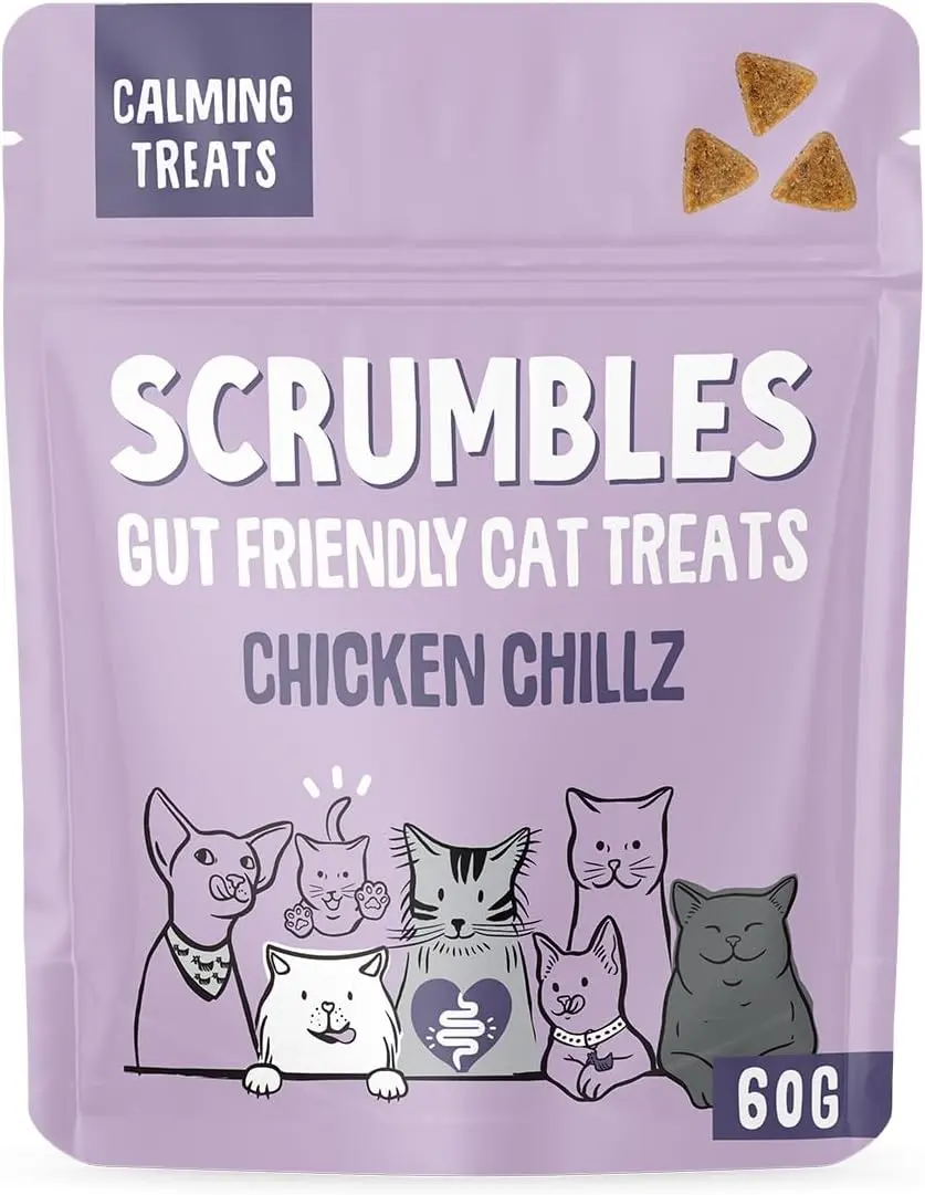 Scrumbles Chillz for Cats, Calming Treats 60g