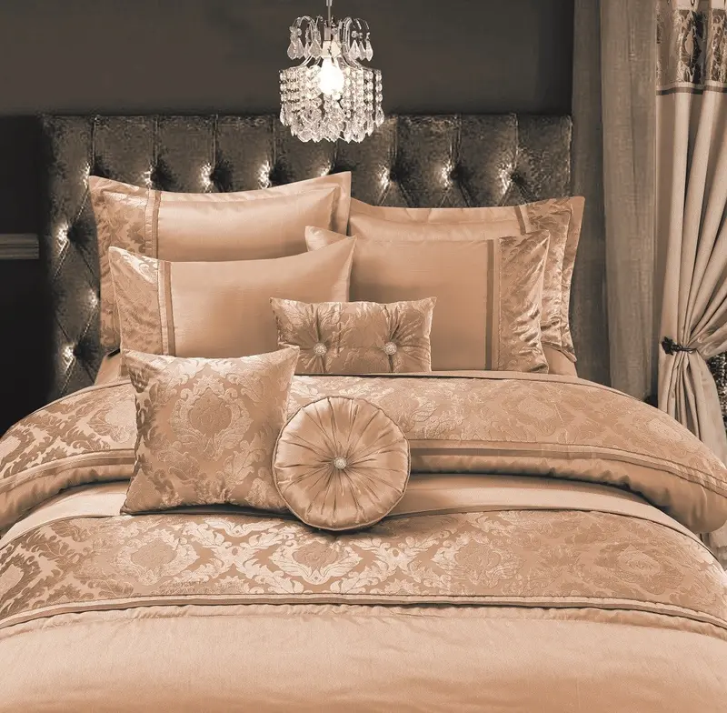 Casablanca Embroidery Design Duvet Quilt Cover With Pillowcase Cover Set Material 100% Polyester 2