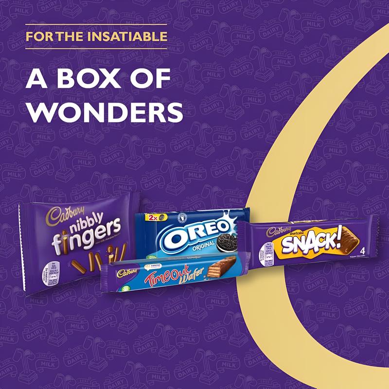 Cadburyy OREO Biscuit 64 Big Box of Treats 1.8kg, Milk Chocolate Fingers, Time Out, Snack I Sharing Big Biscuit Gift, Family Size, Party, Office Supplies, Lunch Box mixed  chocolate Sweet Sweet 3