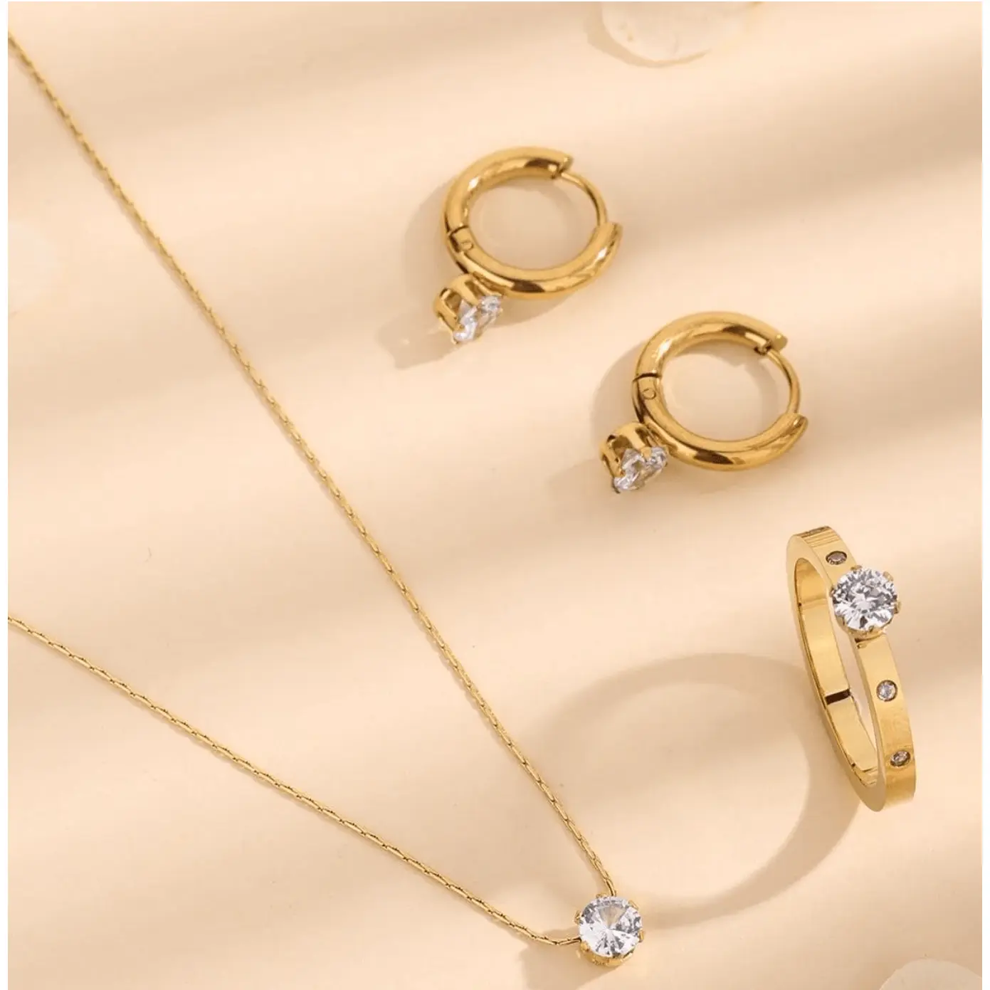 Peonie 3 Piece Jewellery Set / Stainless Steel