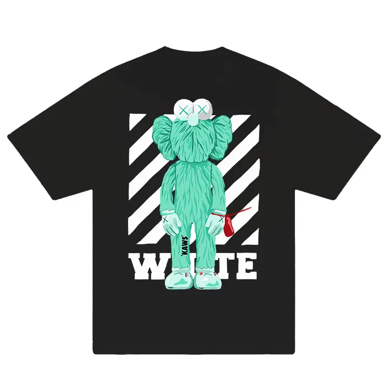 Retro Off Black KAWS Lime T-Shirt for Men for Unisex for Women - Top Quality - Menswear
