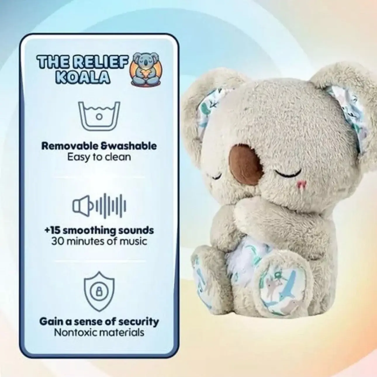 Anxiety Bear - Soft Stuffed Toy for Stress Relief