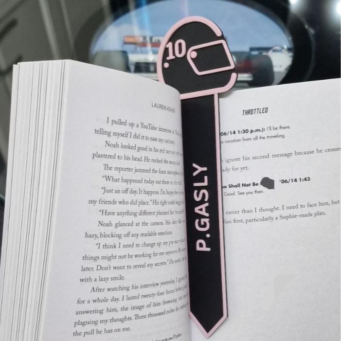Formula 1 Inspired Driver bookmark - F1 inspired bookmark - F1 gift 2