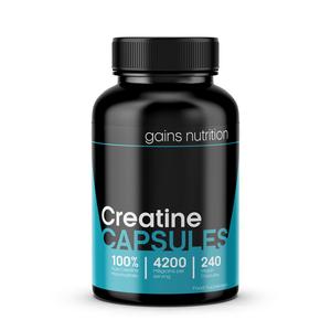 Creatine Monohydrate Capsules – 4200mg Per Serving - 240 Vegan Capsules