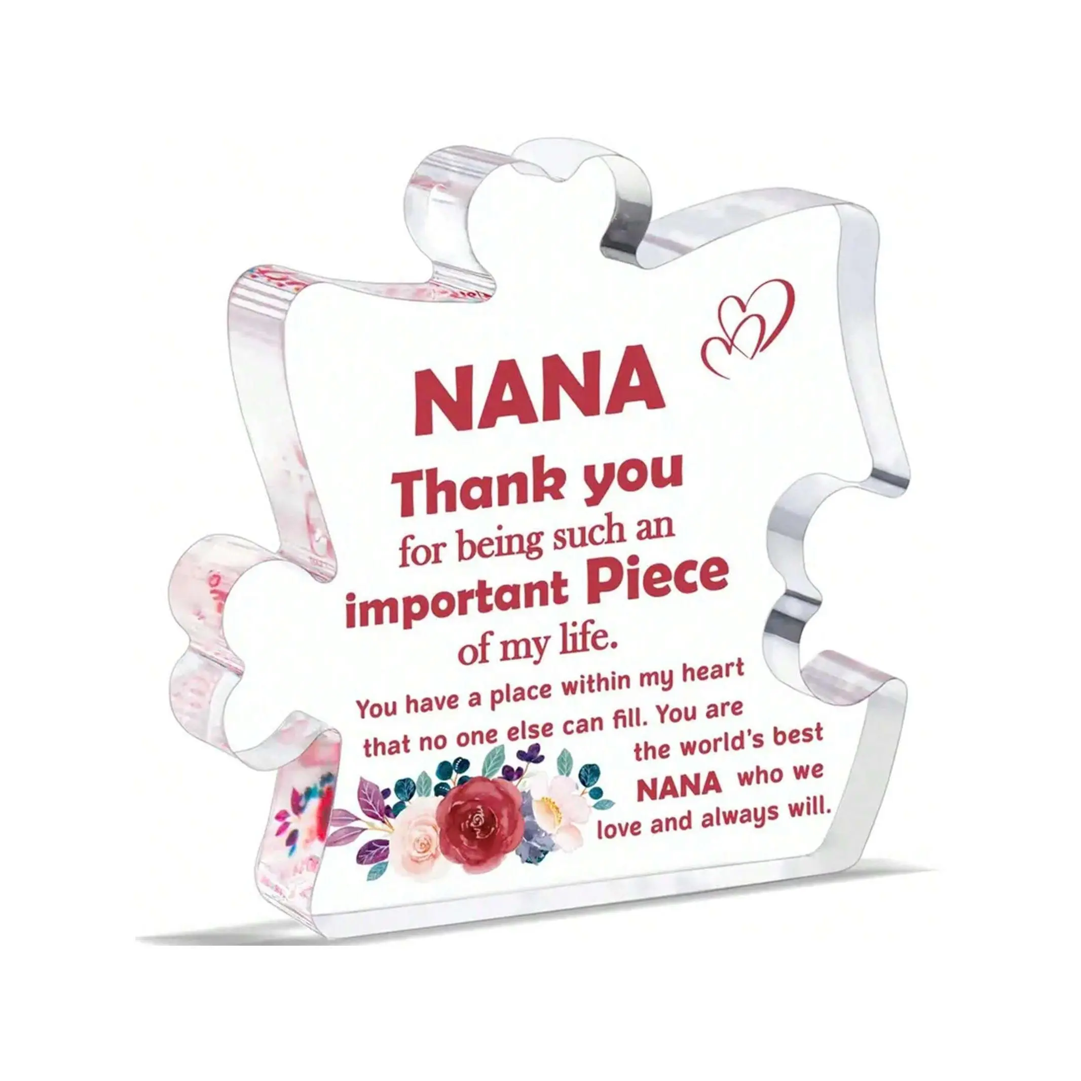 1pc Acrylic Decorative Sign/Plaque, Gift For Grandma, Mom, Birthday, Mother's Day, Thanksgiving - Thank You Mom Birthday Multicolor