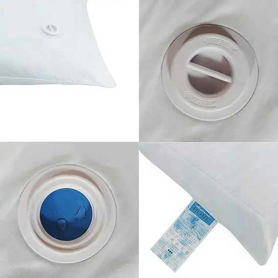 Premium White Water Aqua Pillow reduces neck pain and improves sleep 100% Cotton 50x70cm 3