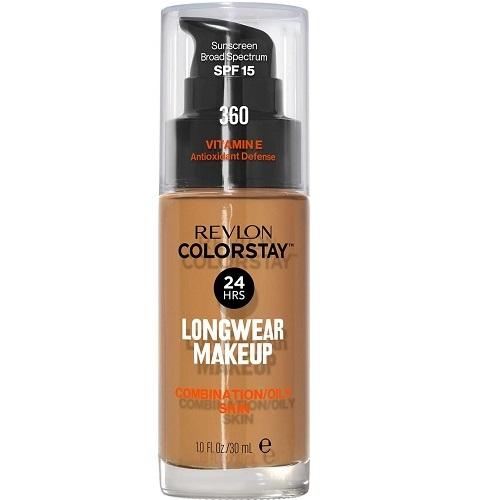 Revlon Colorstay Liquid Foundation SPF 15, Golden Caramel (360) 30 ml, Pack of 2 Concealer Coverage Makeup Matte 1