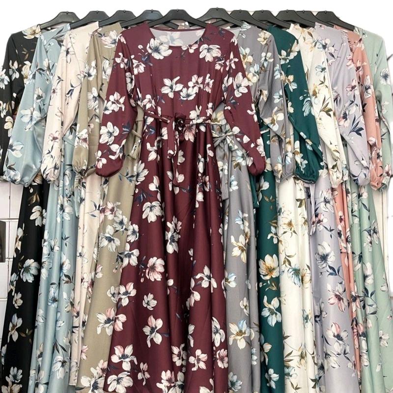 Women's casual long maxi dress  ,Abayas Comfortable Long Sleeve 1