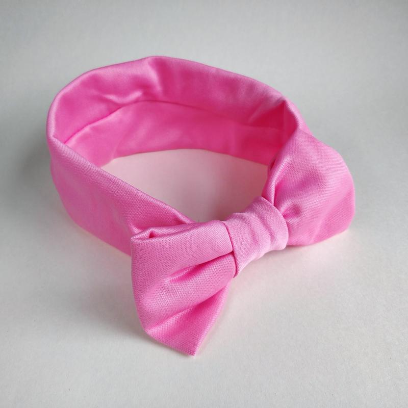 Soft and stretchy headbands hairbands headdress with large bow for baby girls and toddlers. Plain colour. 3