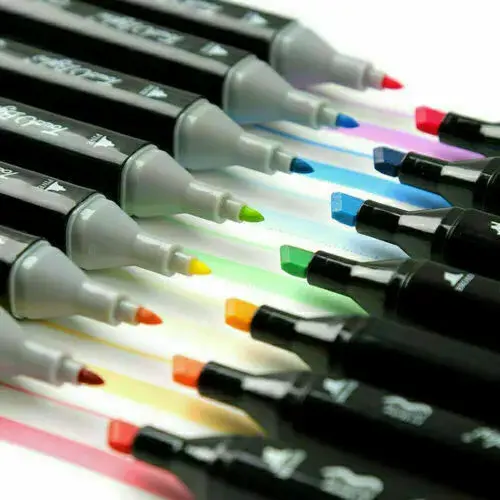168 Color Dual Tip Art Marker Pen Soft Fine Drawing Watercolour Gift Xmas Kid 5