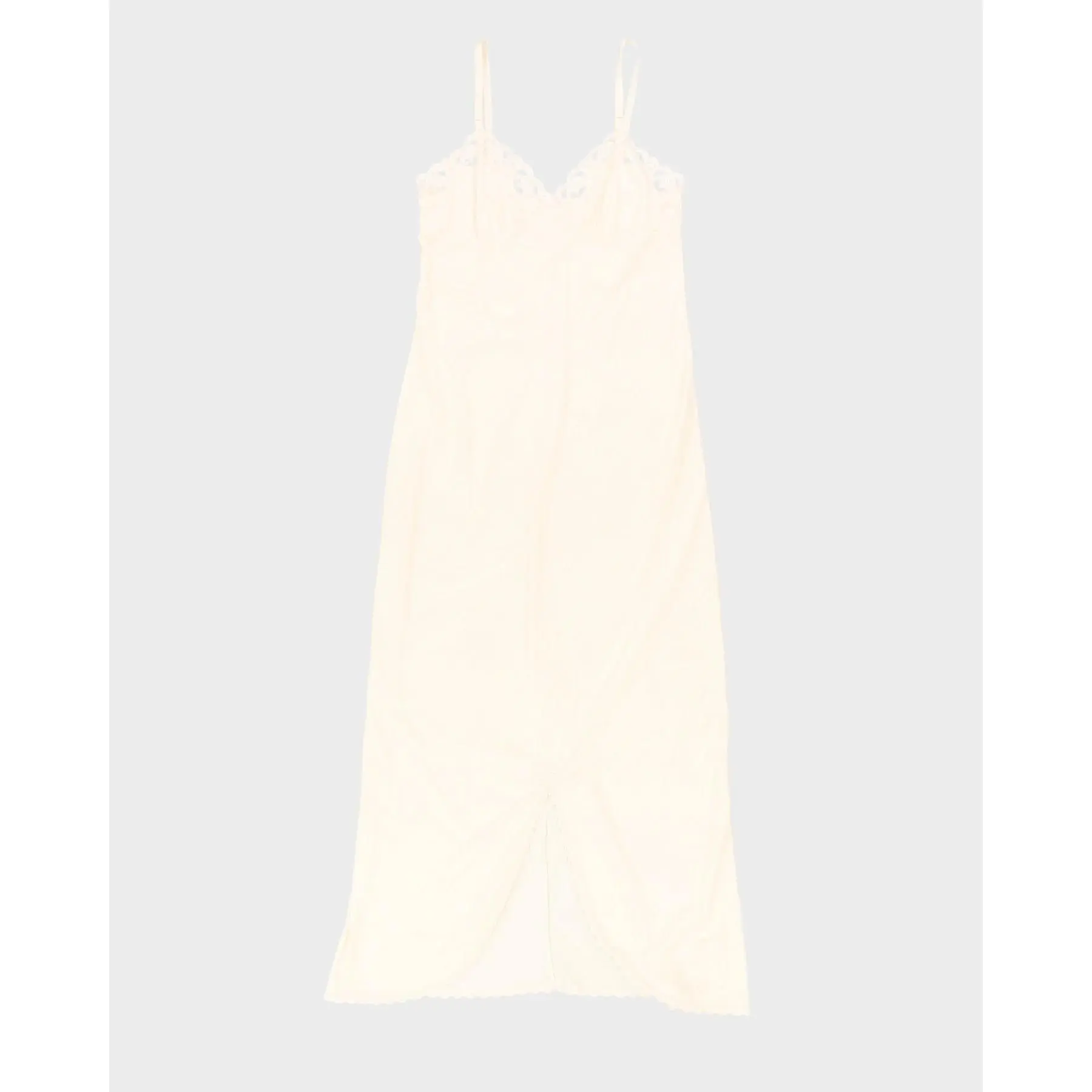 Preowned Vintage Cream Slip Dress - XS