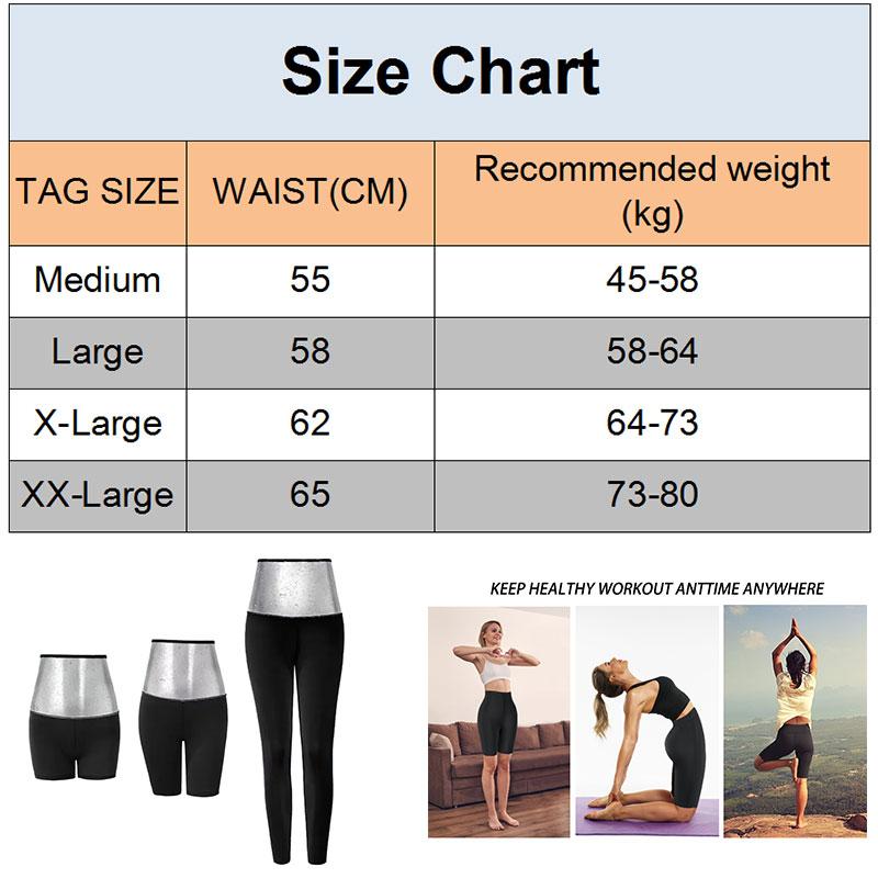 Product Introduction of Women Sauna Sweating Pants Hot Gym Exercise Leggings High Waist Thermo Weight Loss Workout Running Slimming Compression Pants 80