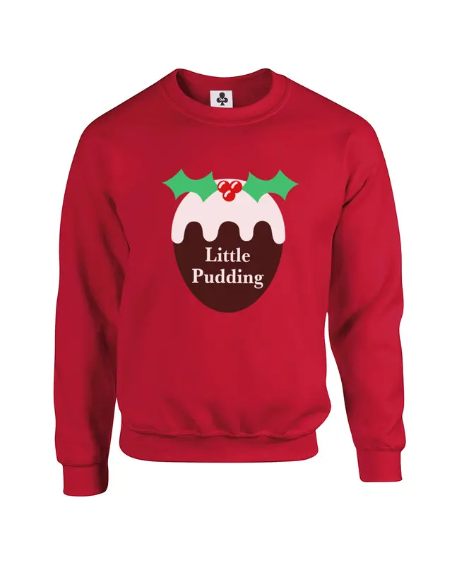 Little pudding Sweatshirt Christmas Jumper christmas pudding xmas festive cute fun funny novelty joke humour 0