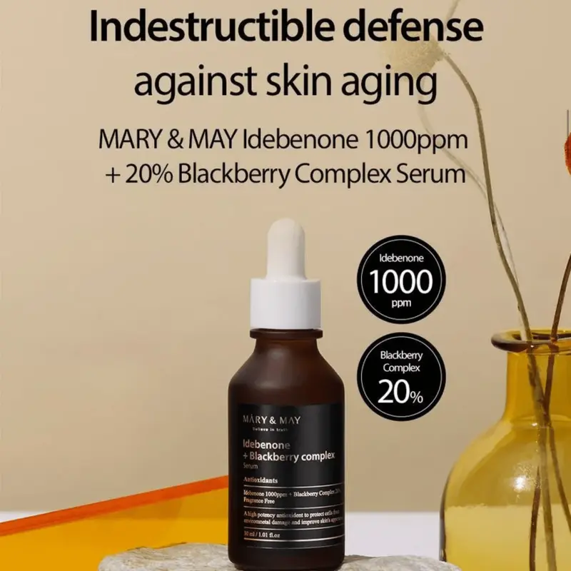 MARY & MAY Idebenone + Blackberry Complex Serum Antioxidant Anti-Aging Rejuvenating 1
