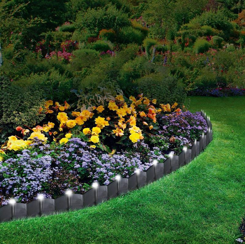 24 Pack LED Light Up Hammer In Garden Lawn Edging Landscape Plant Border Path - Perfect for Landscape and Garden Design 1