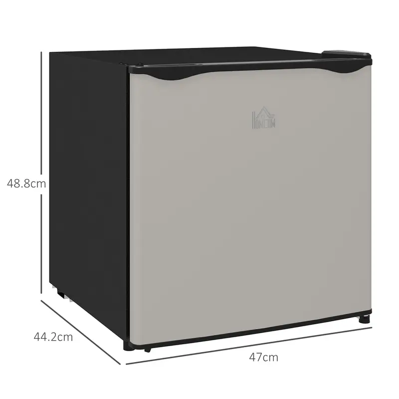 HOMCOM Tabletop Mini Freezer with 35 Litre Capacity, Small Freezer with Reversible Door, Adjustable Temperature and Removable Wire Shelf for Bedrooms, Home Office, Silver Tone 4