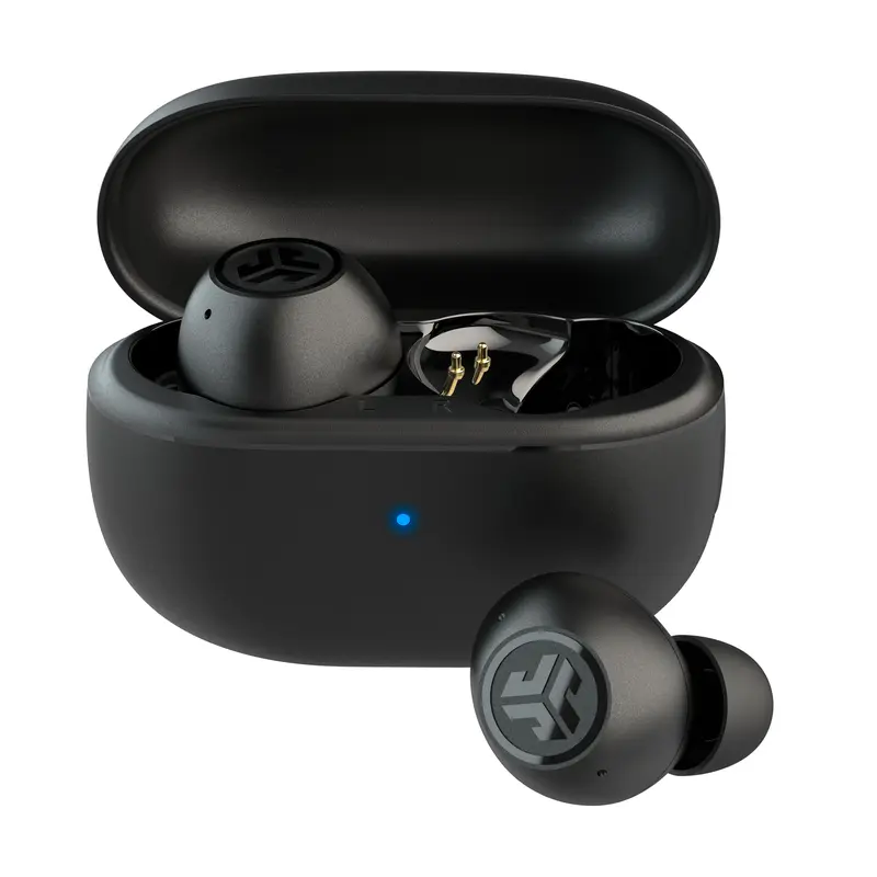 JLab Go Pop Active Noise Cancelling Earbuds, 24+ Hour Playtime, True Wireless, Be Aware Mode, Custom Touch Controls, IP55, 3 Sets Gel Tips, Android/iOS, Bluetooth 0