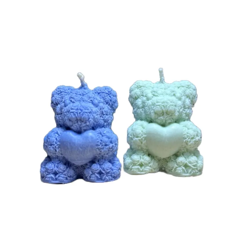 Teddy Bear Candles - Perfect for Home Decor and Festive Ornaments Decoration 3