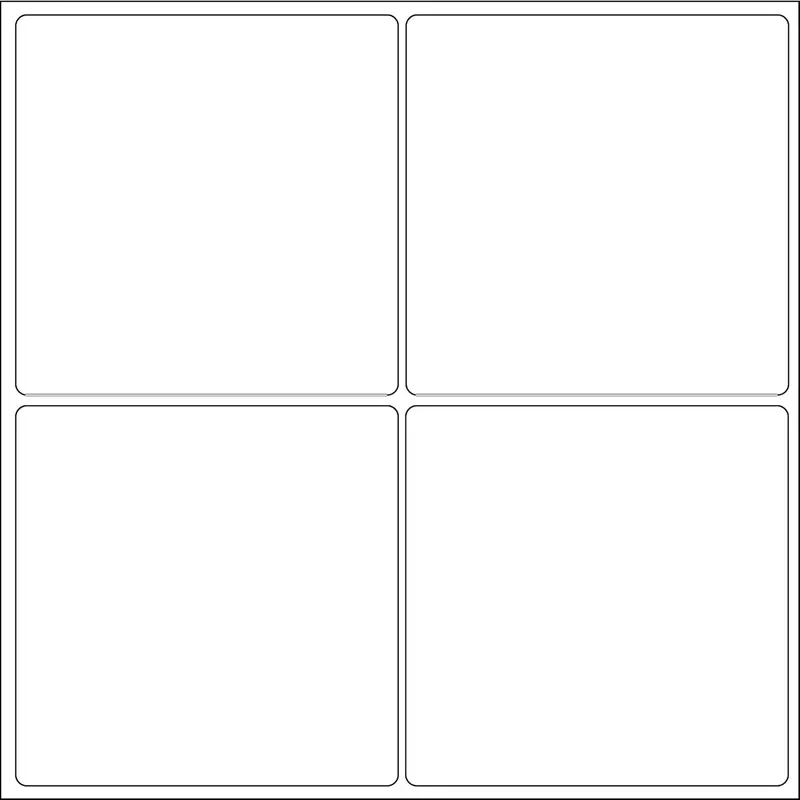 Samz Packaging A4 Self Adhesive Address Labels, 4 Label Per Sheet, 99.1 x 139mm, Blank Universal Labels Stickers, Sticky Labels for Laser & Inkjet Printer, White (20) 0