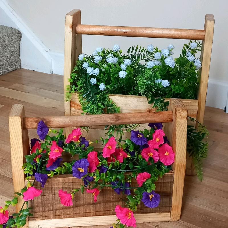 Handmade Wooden Tool Boxs for Tools, Plant Pots, Decorations and More 1