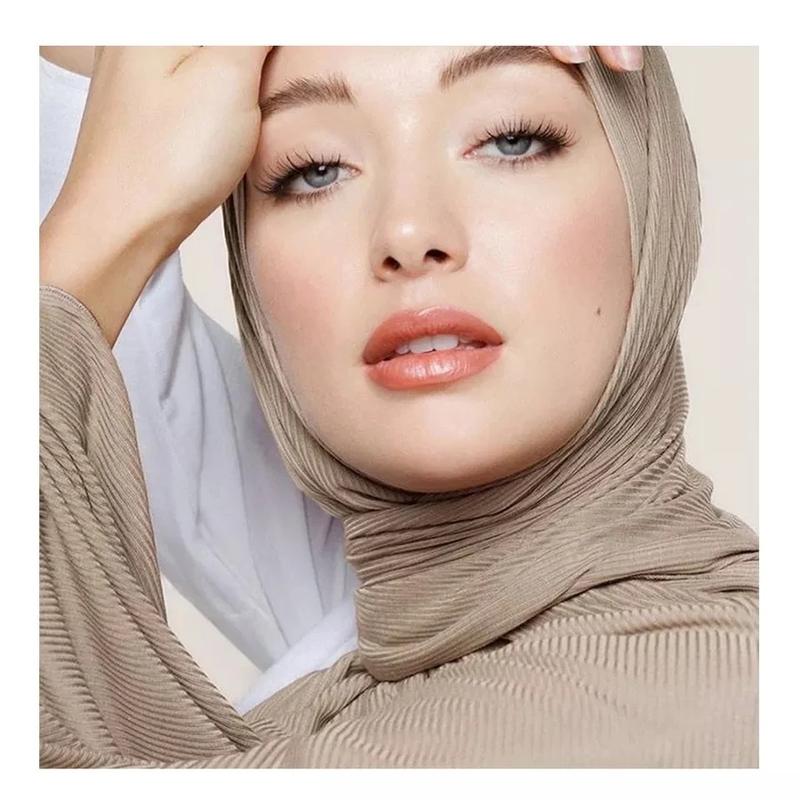 *NEW* PREMIUM Ribbed Jersey Collection Textured STRETCHY Hijab Head Scarf 2