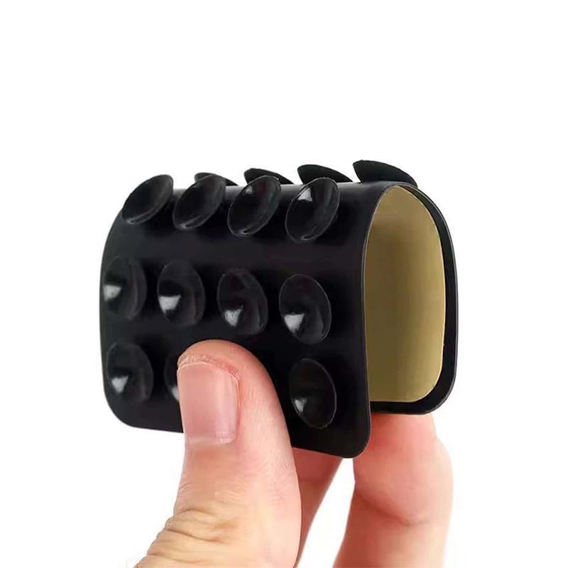 square silicone suction cup mobile phone tablet mobile power supply leather case with adhesive suction cup 2