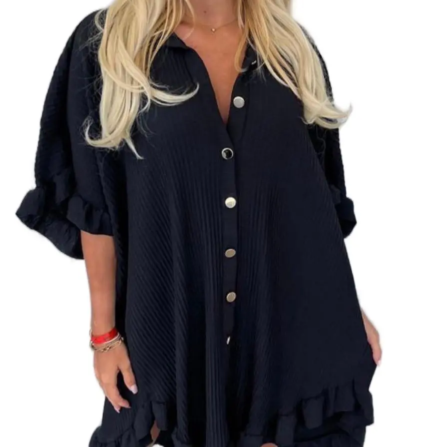 Pleated gold button dress back in stock one size  From 10-22 Black Khaki White Navy Orange Suresh Stone Blue Lime Womenswear Lady Comfort Basic Casual Casual Wear Accessories Day Fits Piece Style Underwear Elegant Summer