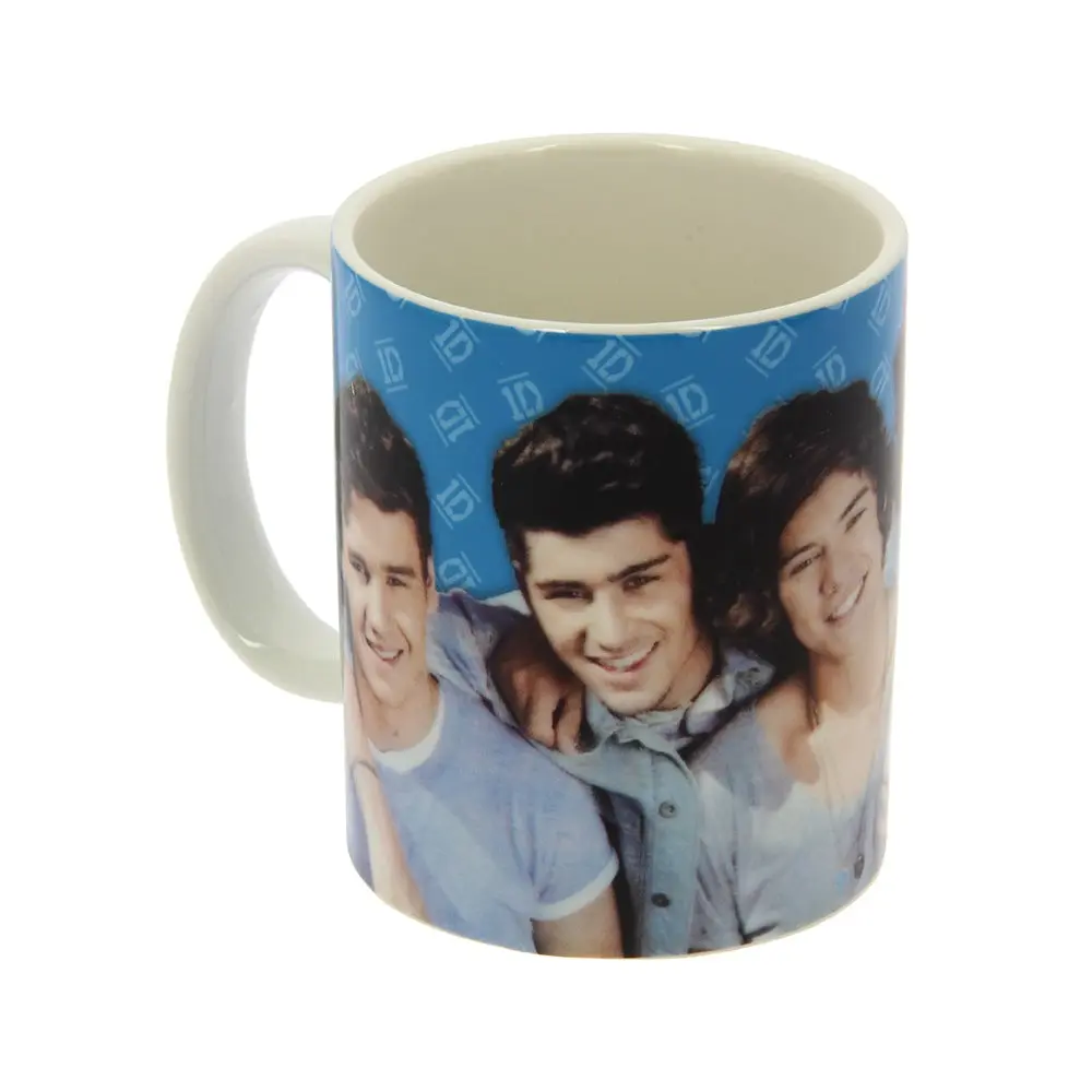 One Direction Blue Ceramic Mug with Gift Box Drinkware Printed