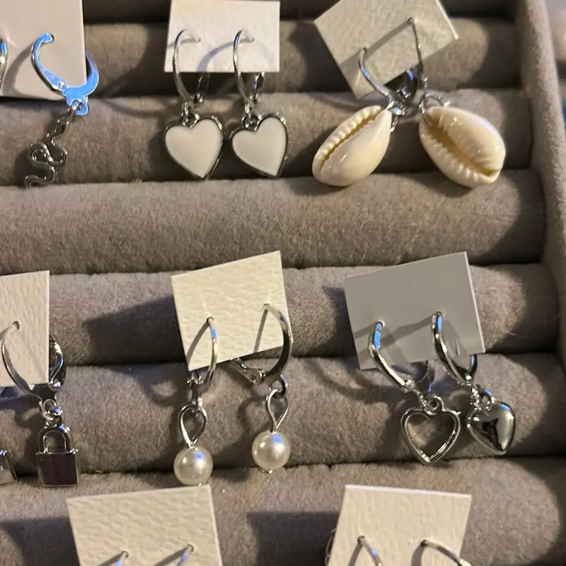 Hoop Earrings with Cute Charm for Women - Fashion Accessory 5