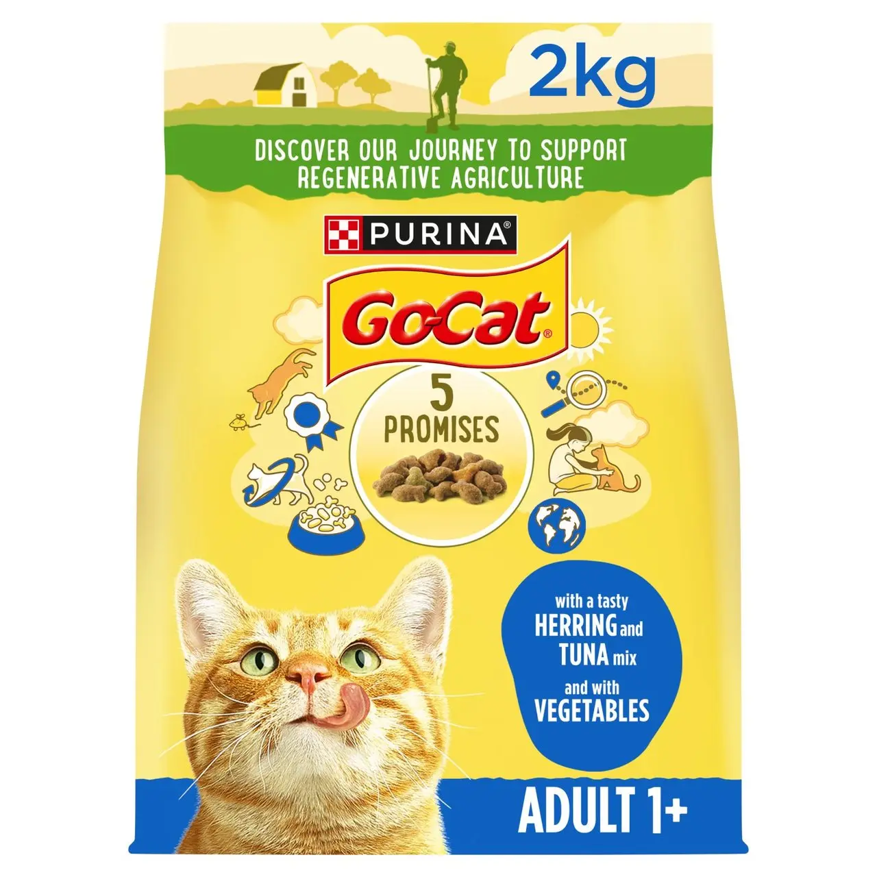 Go-Cat Tuna, Herring & Veg 2kg – Complete Nutrition for Happy, Healthy Cats
