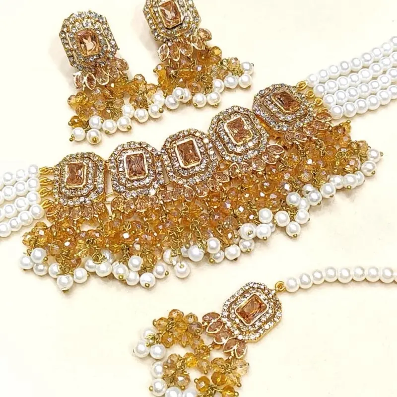 Nayra Nayab Jewellery Set - Perfect Mehndi Desi Jewelry for Any Occasion 3