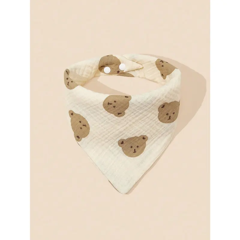 5pcs Baby Bibs with Printed Patterns - Perfect for Your Little Princess 3