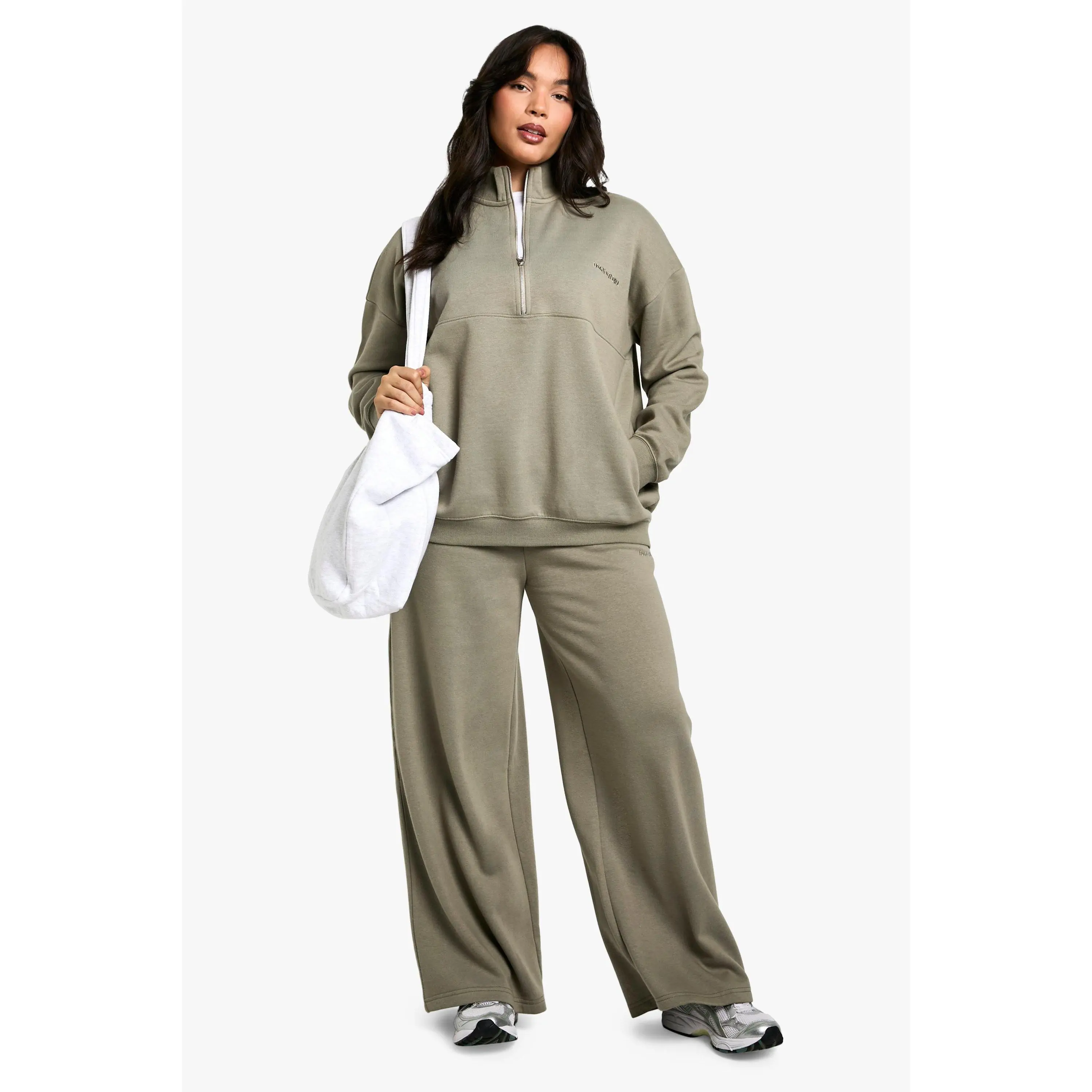 Plus DSGN Studio Embroidered Straight Leg Jogger