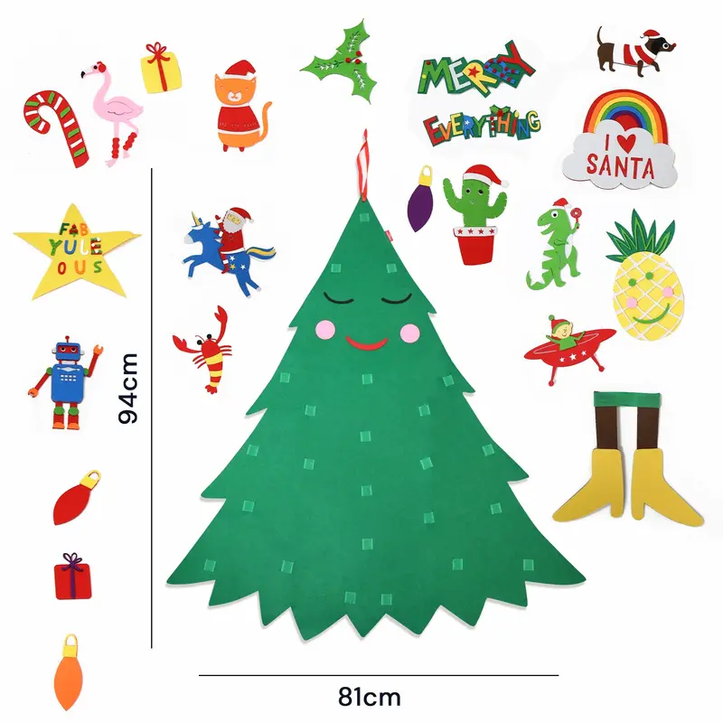 Merry Everything Reusable Felt Christmas Tree 3