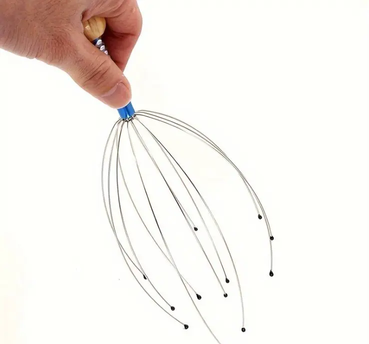 2pcs   Stress-Relief Octopus Scalp Massager - Durable Metal Head Scratcher for Deep Relaxation & Hair Growth Body Care 3