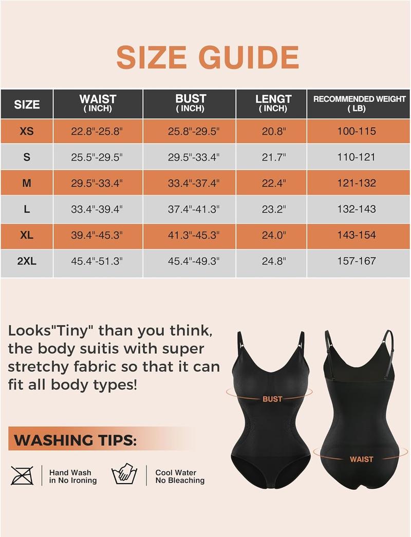 Product Introduction of Bodysuits for Women, Womens Shaping Bodysuits, Shapewear Body suit for Women, V Neck Sleeveless Workout Tops for Women Clothing 9