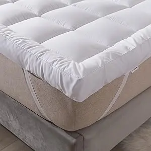 Trending Mattress Topper 10cm Deep Hotel Quality Mattress Pad - Upgrade Your Comfort Today - Matress Topper Super Soft Elasticated Corner Straps All UK Sizes Mattress Pad Topper 3
