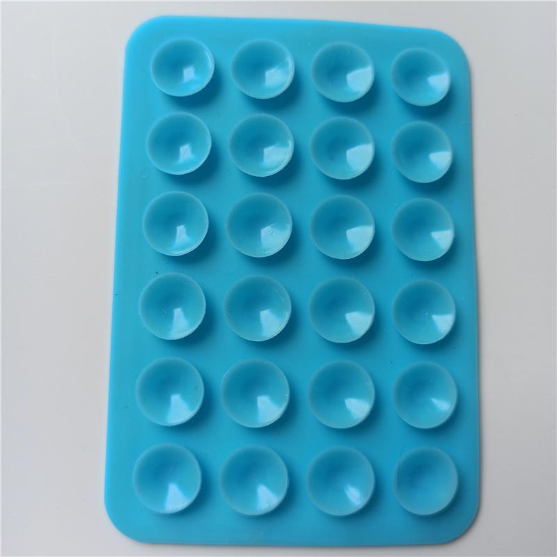 square silicone suction cup mobile phone tablet mobile power supply leather case with adhesive suction cup 5