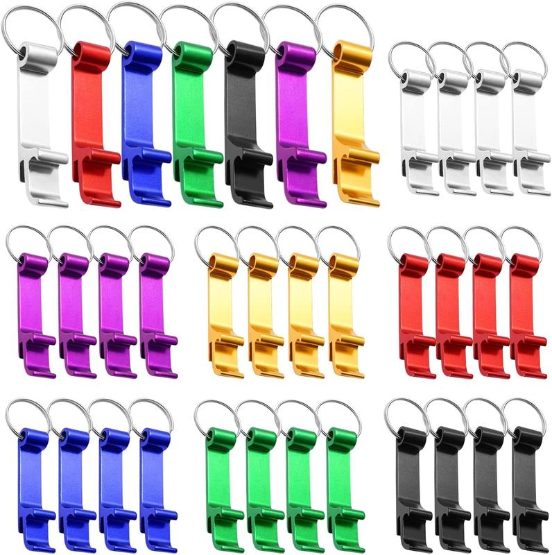 Colorful 1 Pack Assorted Aluminum Keyring Bottle Openers - 7 Fun Colors for  Identification and Style - Pocket-Sized for Effortless Beverage Access - Perfect for Parties, Outdoor Events, and Everyday Use - Handy Bottle Openers for Adults Kitchen Utensils 0