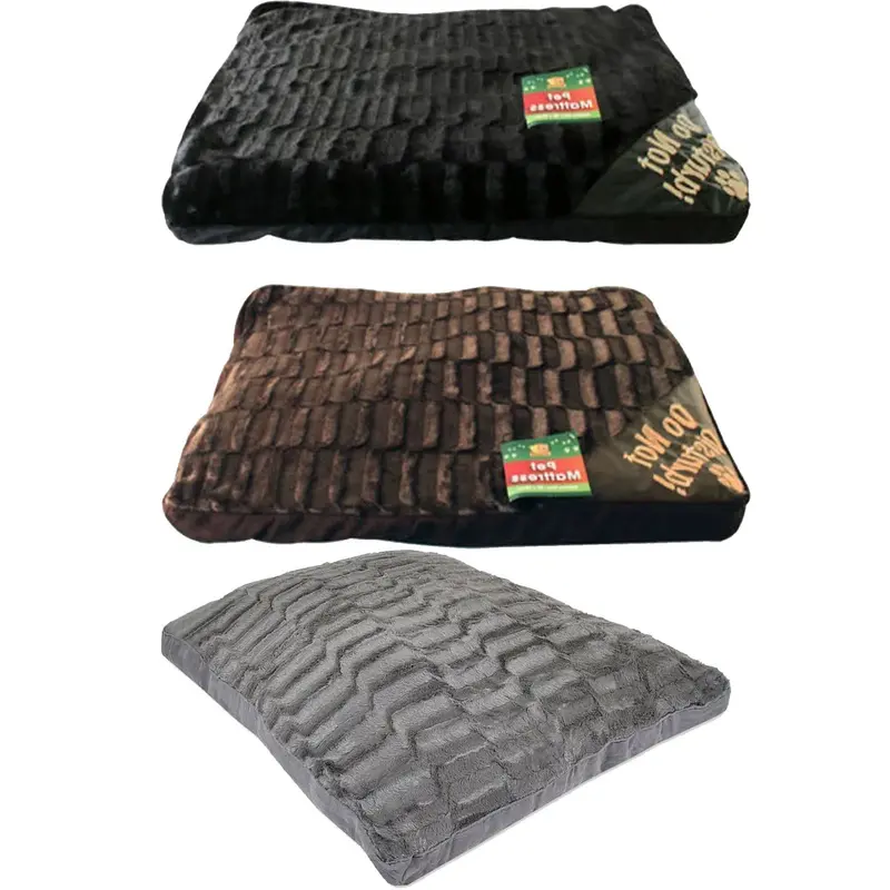 Luxury Fur Dog & Cat Pet Bed – Jumbo 70x50cm Soft Cushion Mattress | Ultra-Comfortable & Washable Pillow for Small to Medium Pets | Stylish, Cozy & Durable Design | Ideal for Lounging, Sleeping & Relaxing | Perfect for Home, Crate or Travel Use 1
