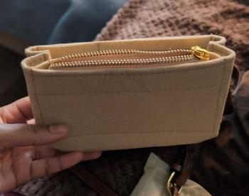 Product Review of Solid Color Mini Insert Storage Bag, Portable Travel Liner Storage Bag, Traveling Essentials, Zipper Insert Storage Bag for Shoulder Bag & Handbag, Pouch Holder from S**a B**m 0