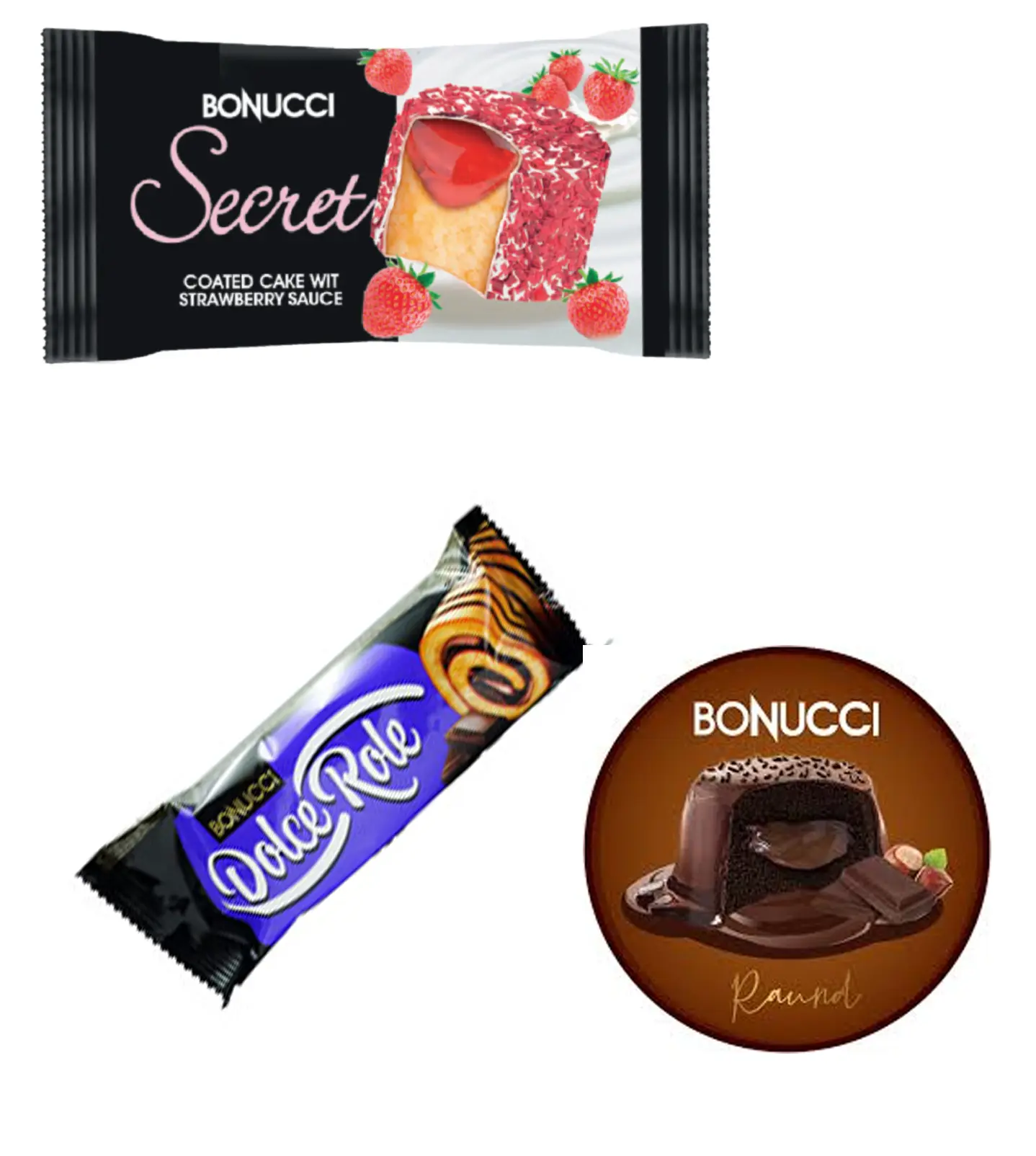 Bulk Boxes Bonucci Cakes With Chocolate Roll,  Chocolate Cake And Coconut Cake