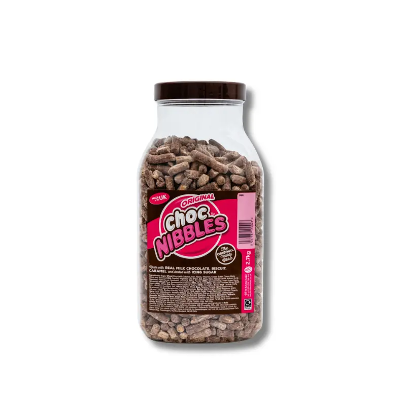 Choc Nibbles Jar (2.7kg) (Original,Orange,Toffee,Mint) 1