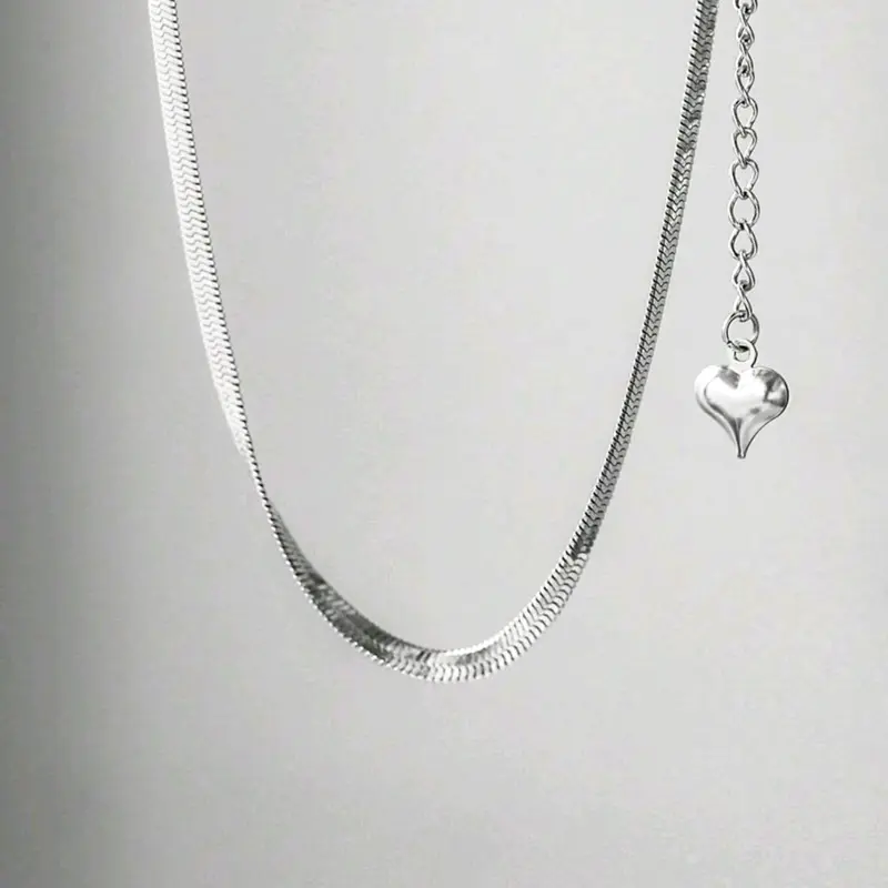 GJ Stainless Steel Snake Chain - Fashion Necklace for Women 5