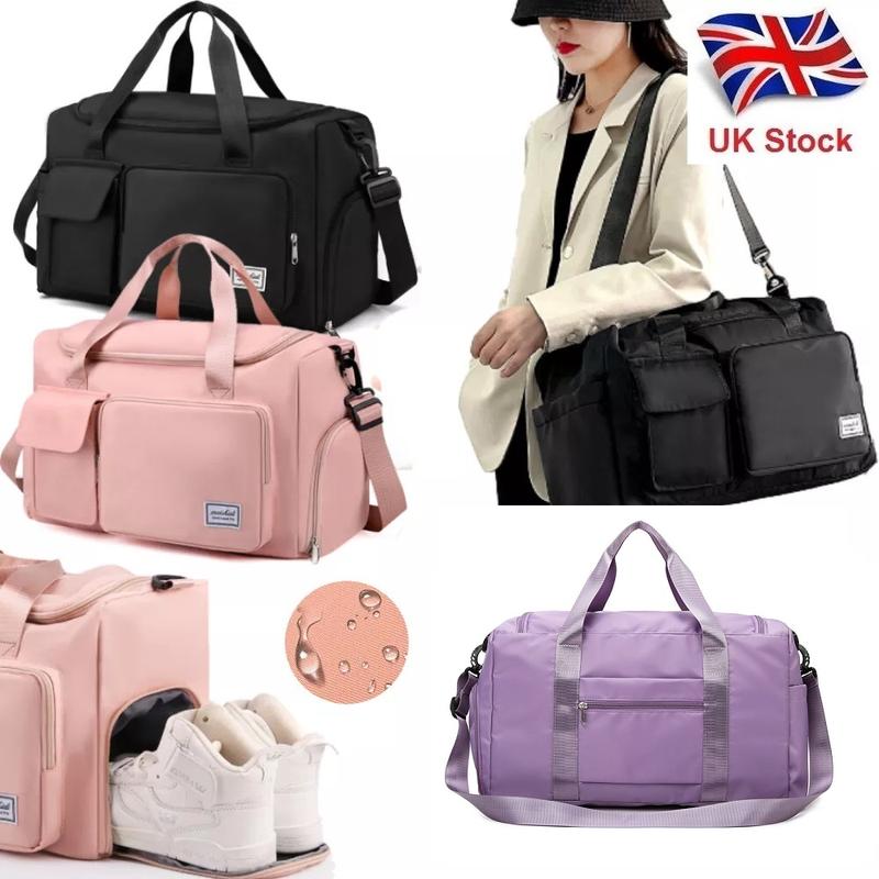 UK Seller New Large Women Duffle Bag Sport Gym Holdall Bag Weekend Bag Travel Bag A2 1