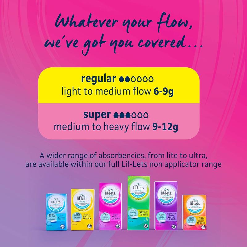 Lil-Lets Cardboard Applicator Super Tampons X 144 | 12 Packs of 12 Tampons | Medium to Heavy Flow Comfort Period 4