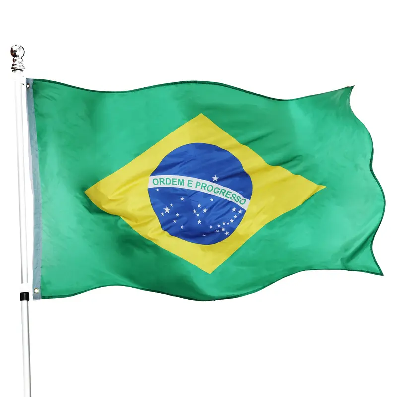 Brazil 5ft x 3ft Large Flag - Perfect for Supporters World Cup Football 0